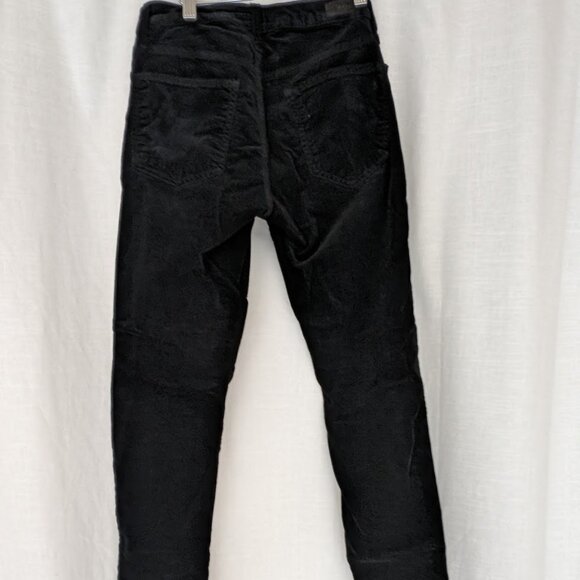 JOIE VELVET MID-RISE SKINNY STRETCH JEANS CAVIAR BLACK - Picture 8 of 8